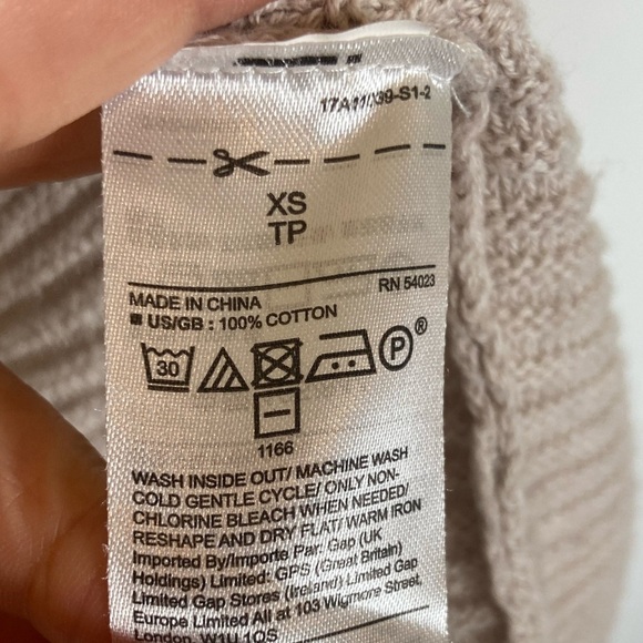 Gap Ribbed Short Sleeve Open Front Cardigan Size XS Oversized Light Pink - Picture 8 of 8